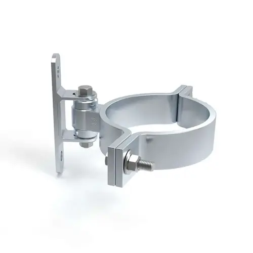 Bolt On Gate Hinge With Sealed Bearings For Round Posts 6" Post Size 7.6" Height Zinc