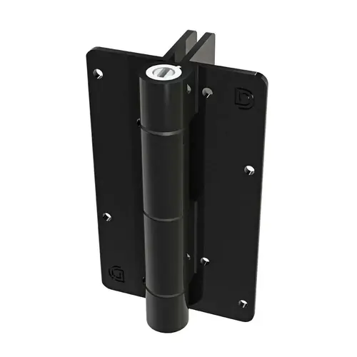 ALUMINIUM - Post to Gate Side Fixing Legs / Black (Gloss)