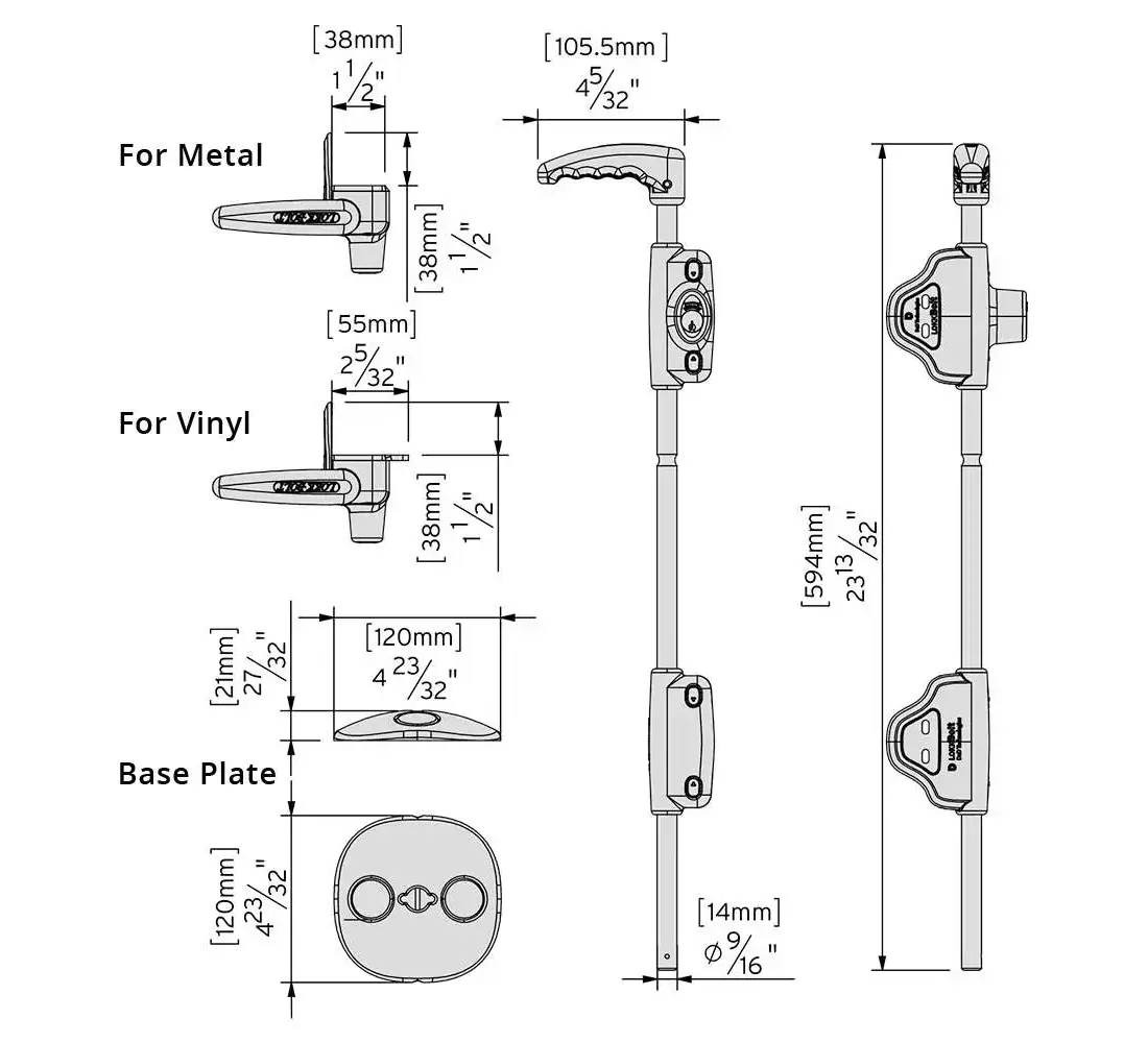 D&D Technologies LB124BX-KSA Lokkbolt 24