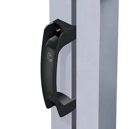 Gate Handle Adjustable General Purpose Gate Handle Black Finish