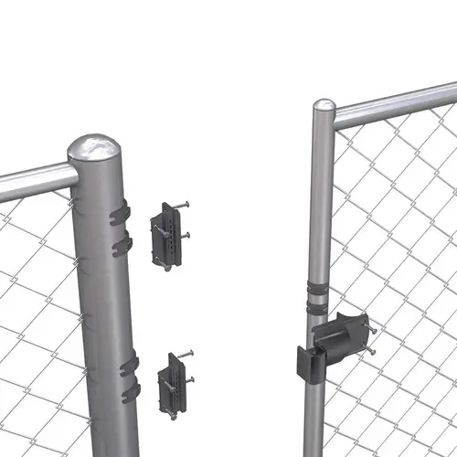 Round Post Adaptor Kit For Pool Gates, Black