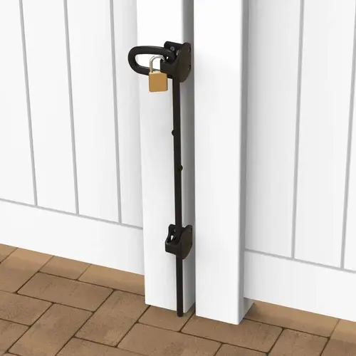 Q-Bolt for Vinyl,Wood-40"-Black-Padlockable