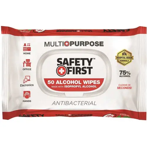 Alcohol Disinfecting Wipes (50-Wipes per Pack, )