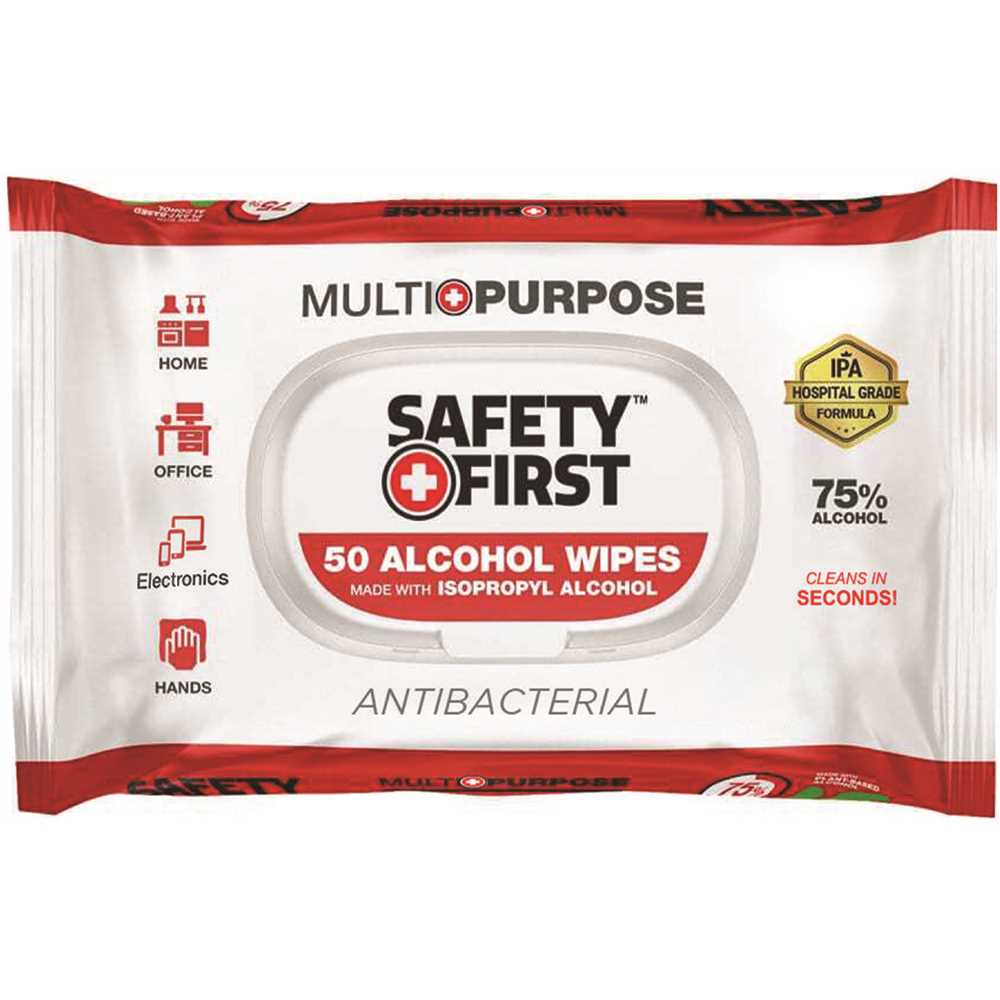 SAFETY FIRST SFAW54CA Alcohol Disinfecting Wipes (50-Wipes per Pack, )