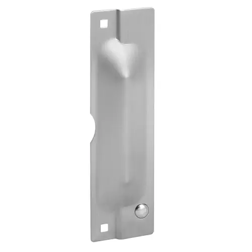 Latch Protector Plate, 3" x 11", Zinc Plated, Cut for Cylinder Latch Protector Plate, 3" x 11", Zinc Plated, Cut for Cylinder
