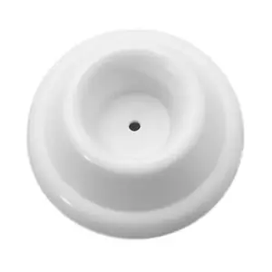 Rockwood 432W 1-9/16" Concave Rubber Wall Stop White Finish