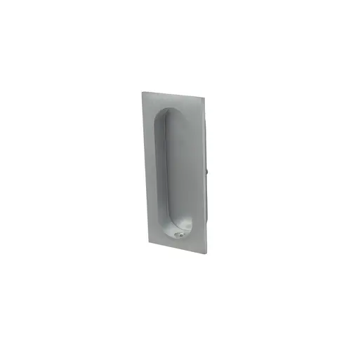 1-5/16" x 3-1/8" Rectangular Flush Pull Satin Chrome Finish 1-5/16" x 3-1/8" Rectangular Flush Pull Satin Chrome Finish
