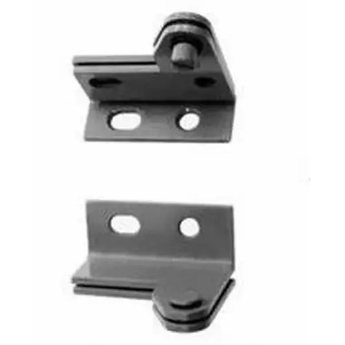 Left Hand Floor Mounted Wardrobe Pivot Set # 350167 Satin Chrome Finish