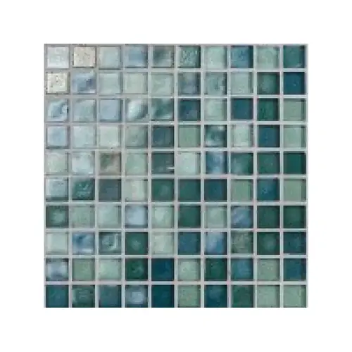 Ocn-aqmarine Mini 15sh/15.15sf Boutique 5/8"x5/8" Glass Tile OCG-37-0931 - 15.15SQF per case Ocn-aqmarine Mini 15sh/15.15sf Boutique 5/8"x5/8" Glass Tile OCG-37-0931 - 15.15SQF per case