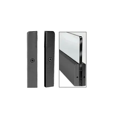 Black Powder Coated 4" Split Square End Cap Black Powder Coated 4" Split Square End Cap