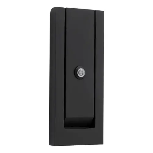 Modern Door Knocker with Scope Satin Black Finish Modern Door Knocker with Scope Satin Black Finish