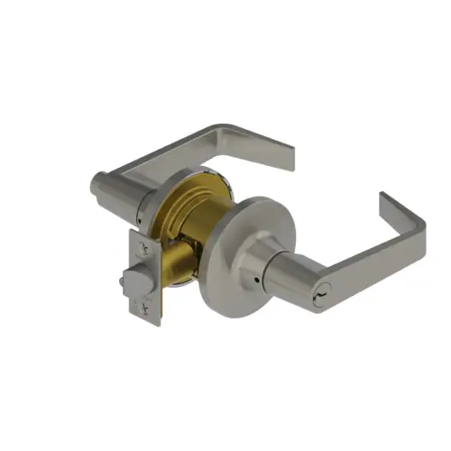 3653 August Lever Office / Entry Tubular Lock Satin Chrome Finish 3653 August Lever Office / Entry Tubular Lock Satin Chrome Finish