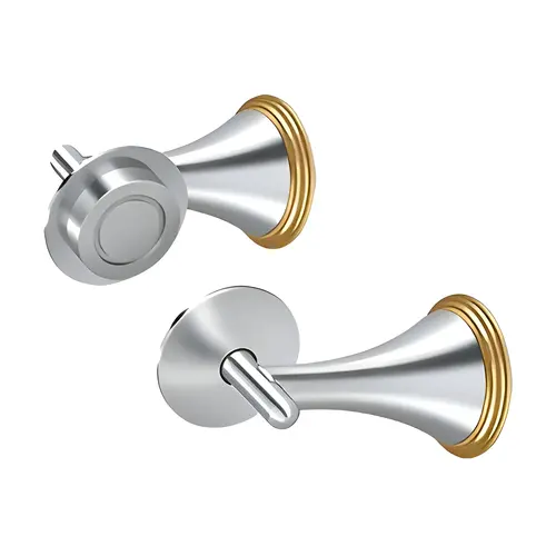Double Post Toilet Paper Holder, KH Series, Solid Brass