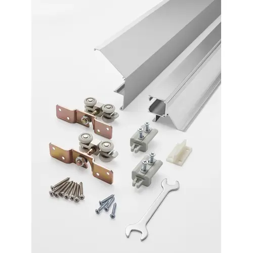 Pemko 280 Sidewall Track Kit Clear Anodized Aluminum