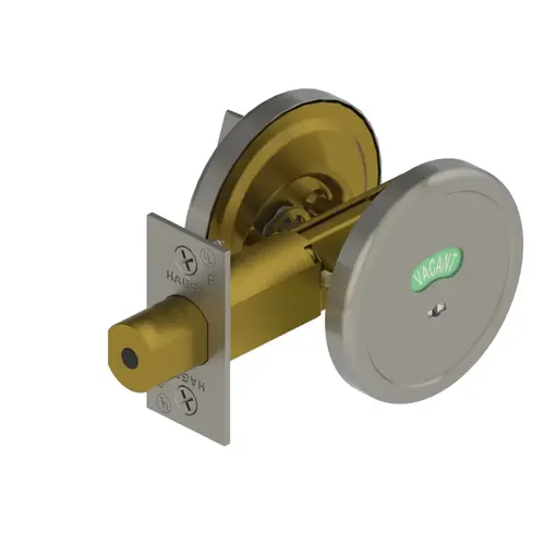 3216 Thumbturn by Occupancy Indicator Deadbolt Satin Chrome Finish 3216 Thumbturn by Occupancy Indicator Deadbolt Satin Chrome Finish