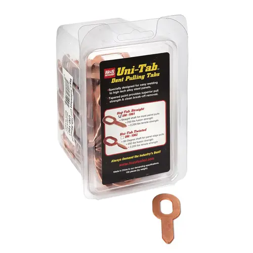 Straight Pulling Tab, 180 deg Copper-Plated Straight Pulling Tab, 180 deg Copper-Plated