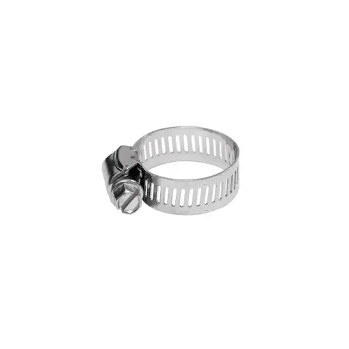 12 Worm Gear Hose Clamp, 1-1/4 in, Stainless Steel