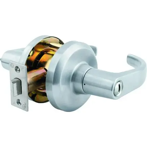 Summit Privacy Lock with 2-3/4" Backset and ASA Strike Satin Chrome Finish Summit Privacy Lock with 2-3/4" Backset and ASA Strike Satin Chrome Finish