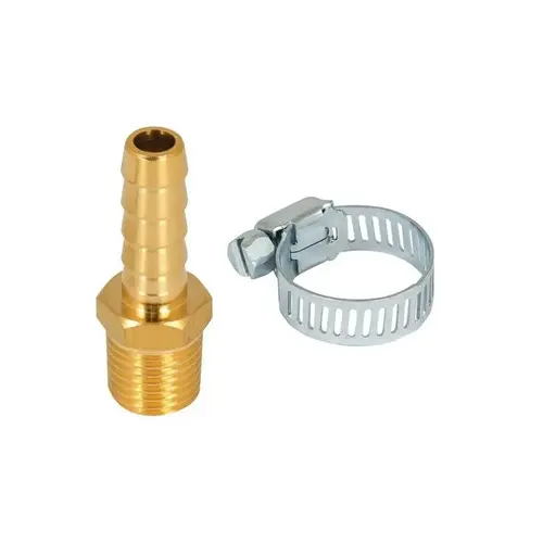 Air Hose Repair Kit, 5/16 x 1/4 in, Hose Barb x MNPT, Brass Air Hose Repair Kit, 5/16 x 1/4 in, Hose Barb x MNPT, Brass