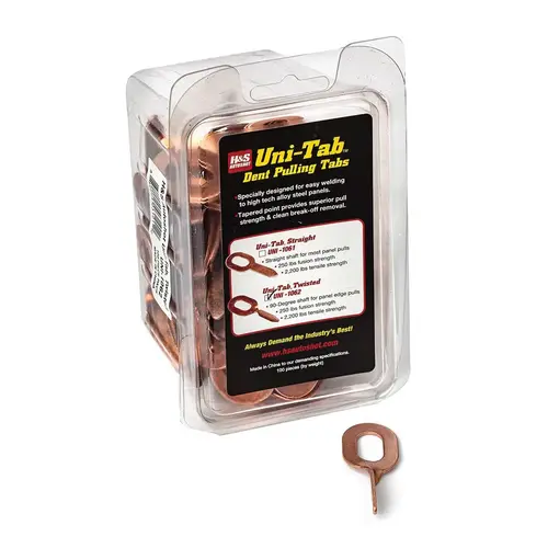 Twisted Pulling Tab, 90 deg Copper-Plated