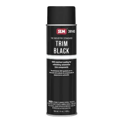 Trim Paint, 15 oz Aerosol Can, Black