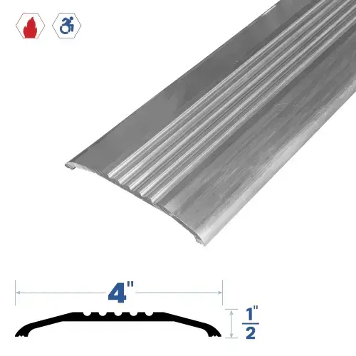 72" Threshold (4" by 1/2") Mill Aluminum6 72" Threshold (4" by 1/2") Mill Aluminum6