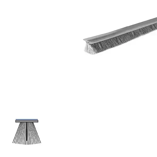 PB- Self-Adhesive Gasketing (1/4" by 5/16") Gray Pile Brush