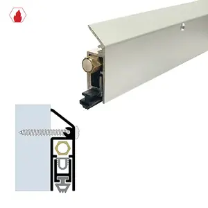 Brixwell 7123WP-36 36" Surface Automatic Door Bottom (19/32" by 2") White Powder Coat