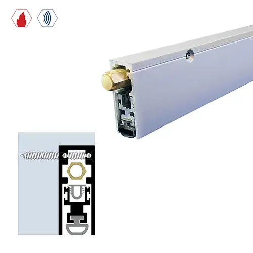 36" Semi-Mortised Automatic Door Bottom (11/16" by 1-13/16") Clear Anodized 36" Semi-Mortised Automatic Door Bottom (11/16" by 1-13/16") Clear Anodized