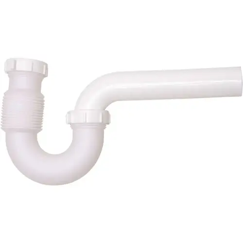 Form N Fit 1-1/2 in. White Plastic Sink Drain Flexible P-Trap Form N Fit 1-1/2 in. White Plastic Sink Drain Flexible P-Trap