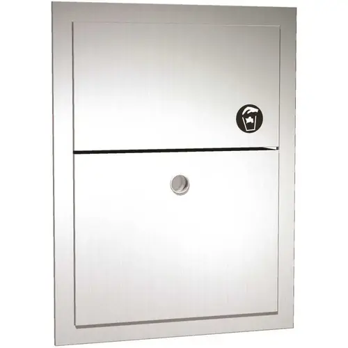 American Specialties Commercial Recessed Sanitary Napkin Disposal in Stainless Steel Satin