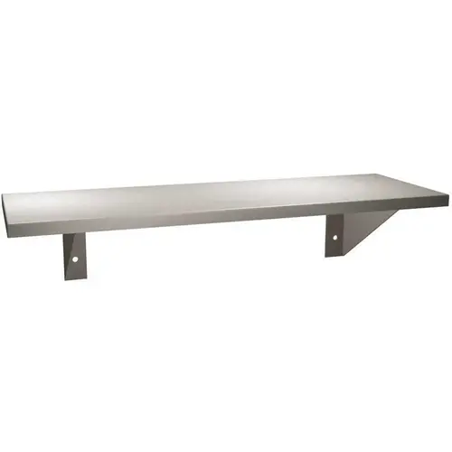 Asi American Specialities, Inc. 16 W. In. X 5 D. In. Shelf (Satin Stainless Steel)