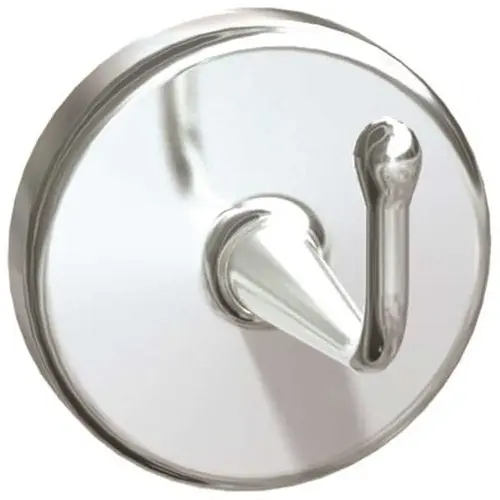 Heavy Duty J-Hook Robe in Satin Chrome Plated Brass