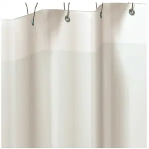 ASI 10-1200-V72 72 in. L x 72 in. W 8-Gauge White Vinyl Shower Curtain