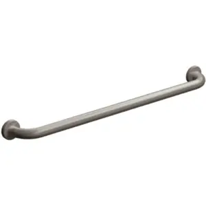 ASI 10-3701-48 Straight Smooth 48 in. W 1-1/4 in. O.D. with Snap Flange Grab Bar Satin