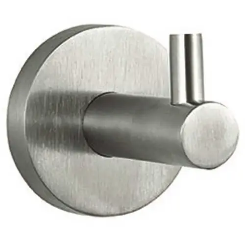 Single J-Hook Robe in Satin Chrome Single J-Hook Robe in Satin Chrome