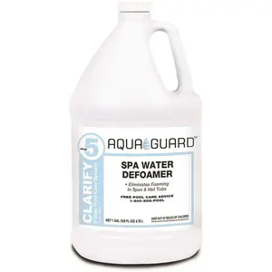 AQUAGUARD 55128AGD 1 Gal. Spa Water Defoamer Pool Clarifier
