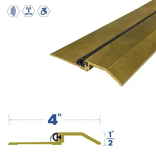 36" Rabbeted Threshold (4" by 1/2") Architectural Bronze3