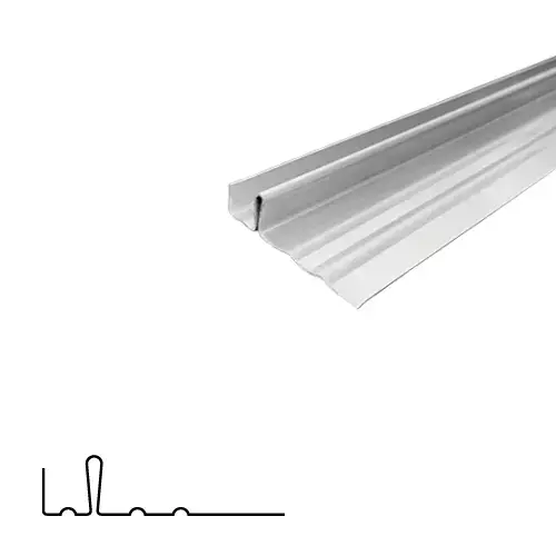 72" Interlocking Metal Weatherstrips Zinc6 72" Interlocking Metal Weatherstrips Zinc6