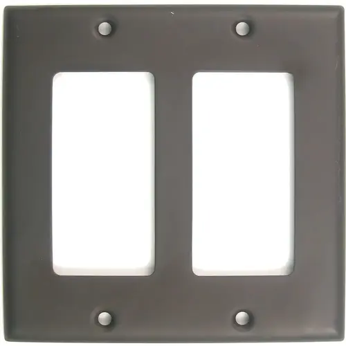 Double Rocker Switch Plate Oil Rubbed Bronze Finish