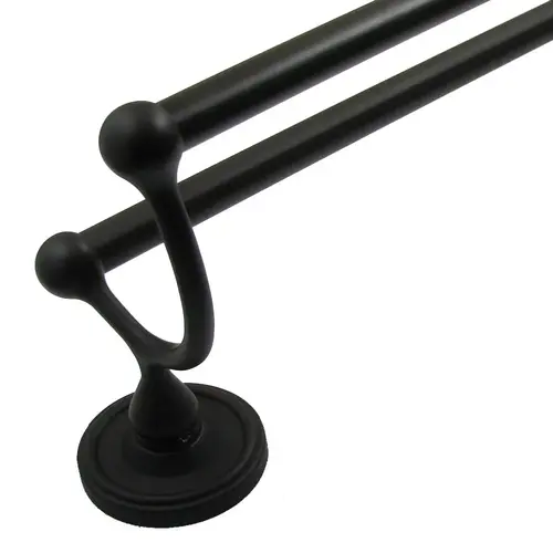 24" Midtowne Double Towel Bar Oil Rubbed Bronze Finish 24" Midtowne Double Towel Bar Oil Rubbed Bronze Finish
