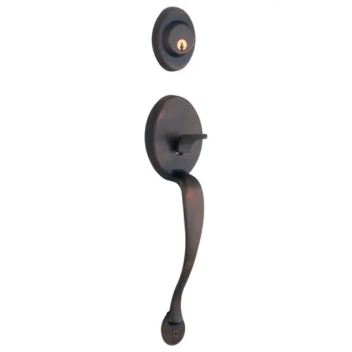 Exterior Augusta Single Cylinder Active Handleset with Smart Key Venetian Bronze Finish Exterior Augusta Single Cylinder Active Handleset with Smart Key Venetian Bronze Finish