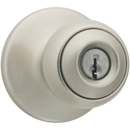 Yukon Entry Door Lock with 6 Way Adjustable Latch and Round Corner Strike Satin Nickel Finish Yukon Entry Door Lock with 6 Way Adjustable Latch and Round Corner Strike Satin Nickel Finish