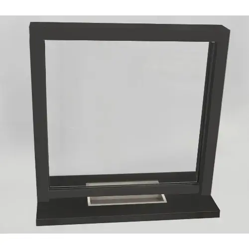 Transaction Window Speak Around Type 24" Width x 36" Height Level 3 Bullet Resistant Dark Bronze Anodized Finish