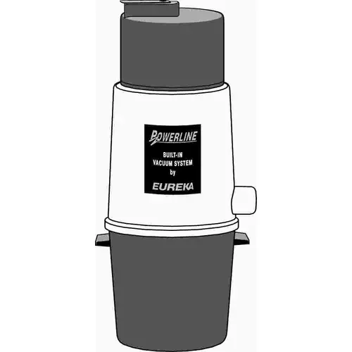 BUILT-IN VACUUM SYSTEM 3-STAGE 12.9 AMP MOTOR Gray