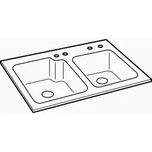 Ceco 1111748 CAST IRON KITCHEN SINK