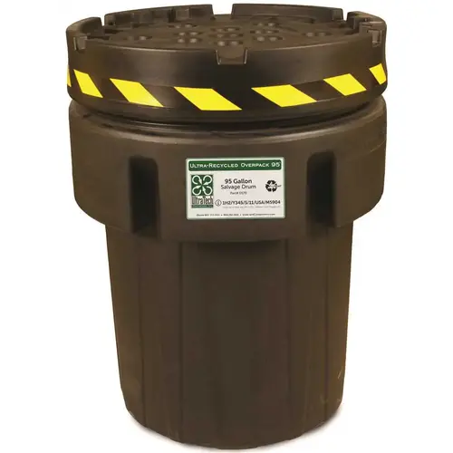 RECYCLED OVERPACK 95 GALLON Black