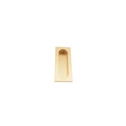 Solid Brass Rectangular Flush Pull Satin Bronze Finish Solid Brass Rectangular Flush Pull Satin Bronze Finish