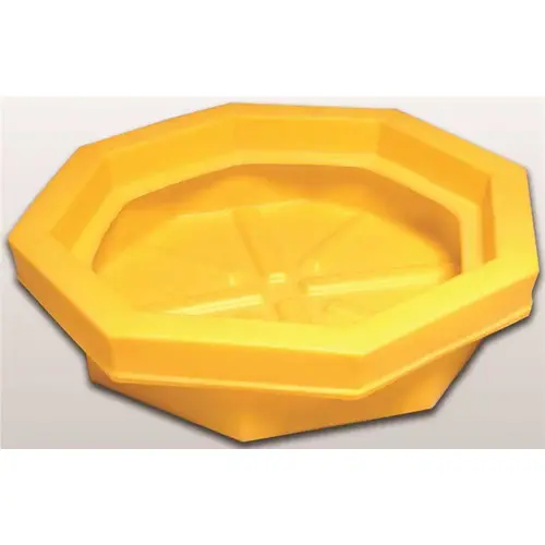 ULTRATECH ULTRA-DRUM TRAY WITH GRATE, 21.1 GALLON CAPACITY Yellow