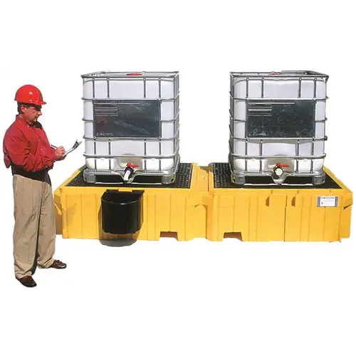 SPILL PALLET W/DRAIN LH SHLF Yellow SPILL PALLET W/DRAIN LH SHLF Yellow